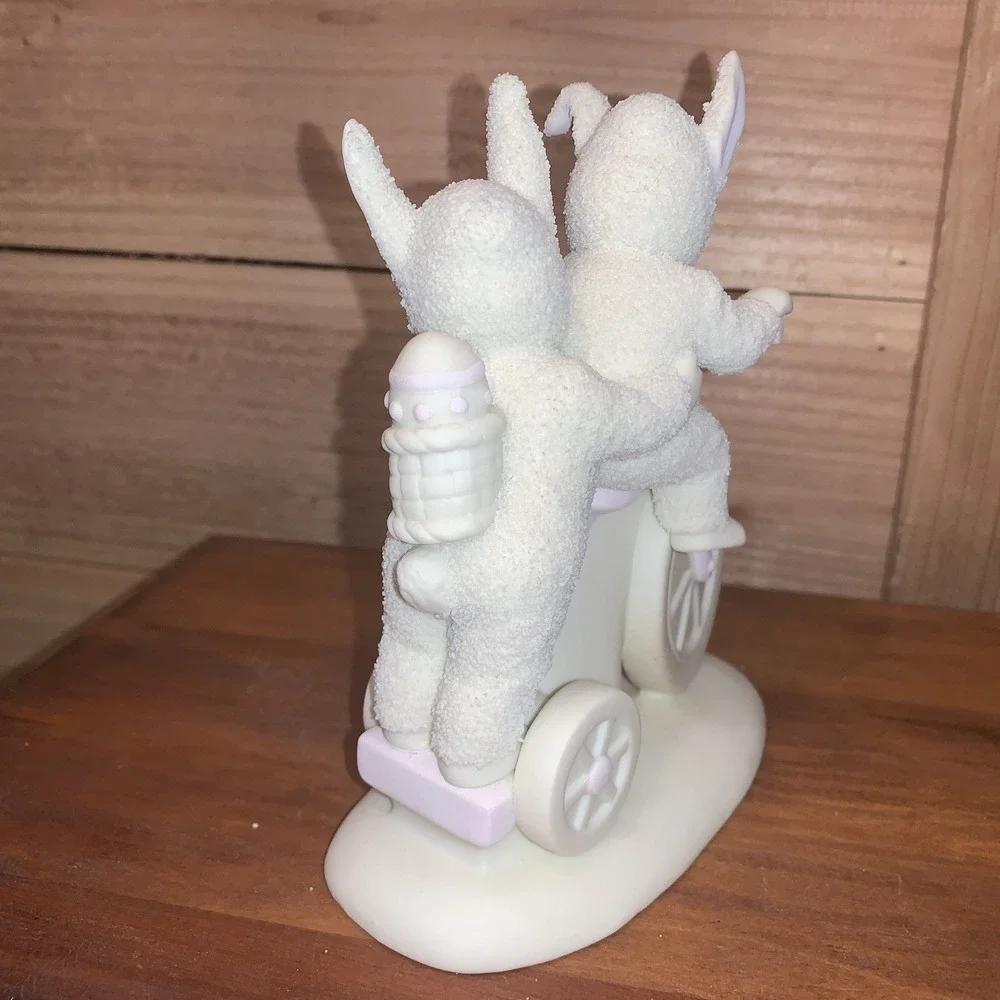 Department 56 Snowbunnies On a Tricycle Built for Two Limited Edition 1997 15696